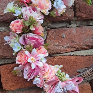 Kopogtató  romantikus hangulatban - otthon & életmód - dekoráció - ajtó- és ablak dekoráció - ajtódísz & kopogtató - Meska.hu