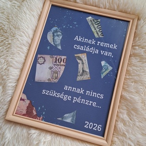 Ballagási pénzátadó képkeret - otthon & életmód - dekoráció - kép & falikép - képkeret - Meska.hu
