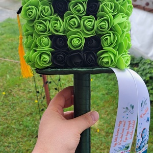 Minecraft jellegű ballagási csokor - otthon & életmód - virágdekoráció - virágok - virágcsokor - Meska.hu