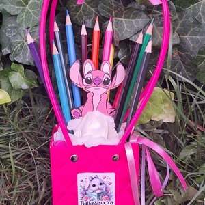 Ballagási  kistáska stitch angel nyuszi - Meska.hu
