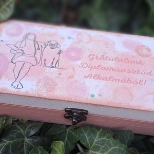 Diploma ballagó ajándék doboz pénzátadó - otthon & életmód - papír, írószer - ajándékozás kellékei - pénzátadó doboz - Meska.hu