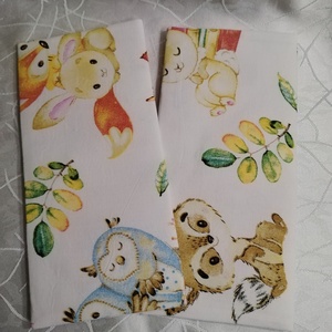 Erdei állatos textil boríték - esküvő - emlék & ajándék - nászajándék - esküvői pénzátadó boríték, kártya - Meska.hu