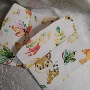 Erdei állatos textil boríték - esküvő - emlék & ajándék - nászajándék - esküvői pénzátadó boríték, kártya - Meska.hu