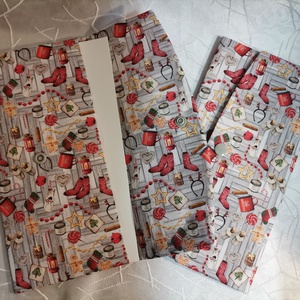Karácsonyi mintás textil boríték (szürke)  - esküvő - emlék & ajándék - nászajándék - esküvői pénzátadó boríték, kártya - Meska.hu