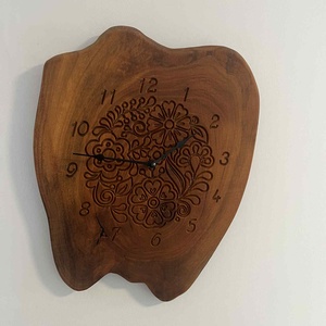 Egyedi keményfa falióra  - otthon & életmód - dekoráció - fali és függő dekoráció - falióra & óra - Meska.hu