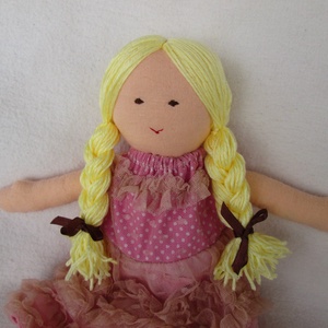  Baba rózsaszín csipkésben -  - Meska.hu