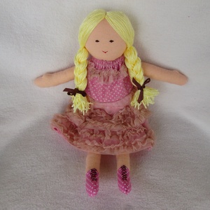  Baba rózsaszín csipkésben -  - Meska.hu