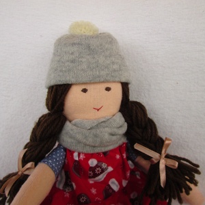 Karácsonyi öltöztetős baba -  - Meska.hu