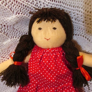 Mezítlábas baba pöttyösben -  - Meska.hu