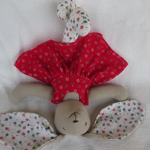 Piros-fehér nyuszi lány -  - Meska.hu