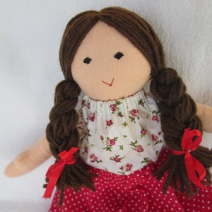 Babos szoknyás baba - Meska.hu