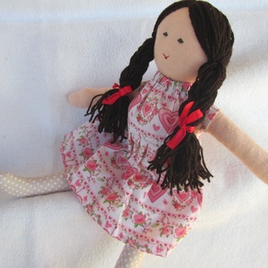 Barna baba szivecskés ruhában -  - Meska.hu