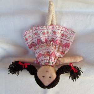 Barna baba szivecskés ruhában - Meska.hu