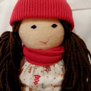 Téli baba karácsonyi ruhában - Meska.hu