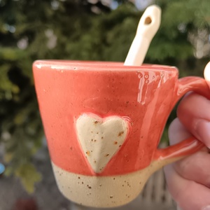 Kerámia kávés szett  - otthon & életmód - konyhafelszerelés, tálalás - konyhai tárolás - tea & kávé tárolás - Meska.hu