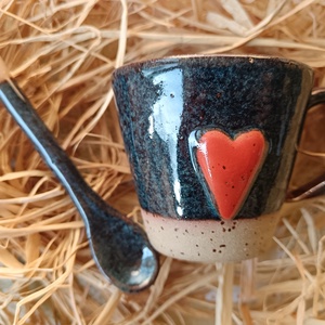 Kerámia kávés szett  - otthon & életmód - konyhafelszerelés, tálalás - konyhai tárolás - tea & kávé tárolás - Meska.hu