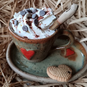 Kerámia kávés szett  - otthon & életmód - konyhafelszerelés, tálalás - konyhai tárolás - tea & kávé tárolás - Meska.hu