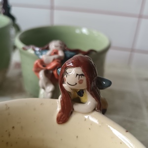 Tündéres kerámia bögre , Otthon & Életmód, Konyhafelszerelés, tálalás, Konyhai tárolás, Tea & Kávé tárolás, Agyagozás, MESKA