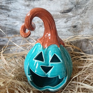 Kerámia tök , Otthon & Életmód, Dekoráció, Halloween, Halloweeni asztaldísz, , MESKA
