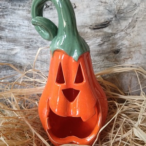 Kerámia tök , Otthon & Életmód, Dekoráció, Halloween, Halloweeni asztaldísz, , MESKA