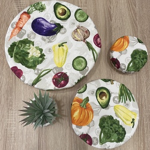 Textil edényfedő 3 db-os, Otthon & Életmód, Konyhafelszerelés, tálalás, Konyhai textil, Edényfogó & Edényfedő, Varrás, MESKA