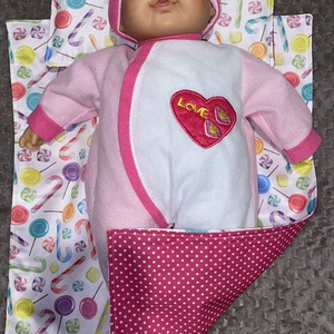 Játék baba takaró+ párna - játék & sport - baba & babaház - játékbaba, babakellék - Meska.hu