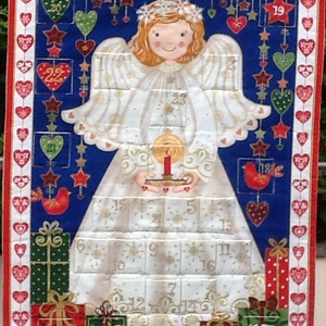 Angyalkás adventi naptár - karácsony - adventi díszek - adventi naptár - Meska.hu