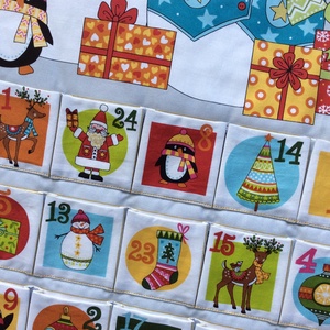 Vidám hóemberes adventi naptár - karácsony - adventi díszek - adventi naptár - Meska.hu
