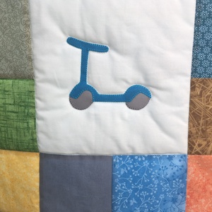 Járgányos nyári takaró tűzoltóautóval, betonkeverővel, rollerrel, versenyautóval, markolóval és autóval - otthon & életmód - babaszoba, gyerekszoba - babatakaró, gyerek pléd - Meska.hu