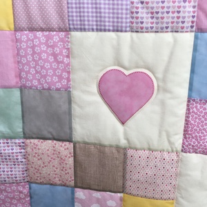 Pasztell kislány takaró - otthon & életmód - babaszoba, gyerekszoba - babatakaró, gyerek pléd - Meska.hu