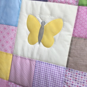 Pasztell kislány takaró - otthon & életmód - babaszoba, gyerekszoba - babatakaró, gyerek pléd - Meska.hu