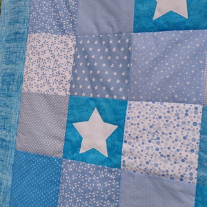 Sötétben világító csillagos varázstakaró  - baba - mama - babaágyneműk - babatakaró, gyerek pléd - Meska.hu