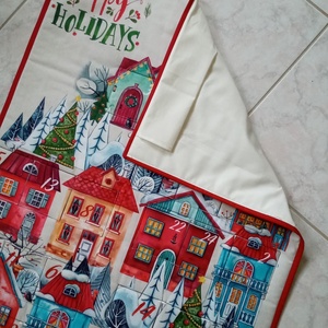 Színes házas adventi naptár - karácsony - adventi díszek - adventi naptár - Meska.hu