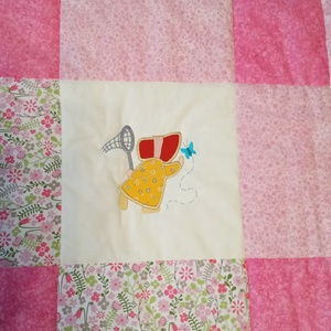 Kislányos takaró rózsaszín és tarka színben - baba - mama - babaágyneműk - babatakaró, gyerek pléd - Meska.hu