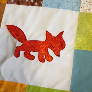 Állatos takaró denevérrel és rókával - baba - mama - babaágyneműk - babatakaró, gyerek pléd - Meska.hu