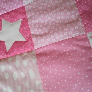 VILÁGÍTÓ csillagos varázstakaró , Baba - mama, Baba ágynemű, Babatakaró, gyerek pléd, Patchwork, foltvarrás, Varrás, MESKA