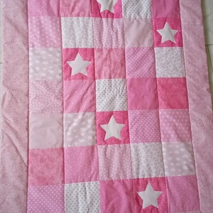 VILÁGÍTÓ csillagos varázstakaró  - baba - mama - baba ágynemű - babatakaró, gyerek pléd - Meska.hu