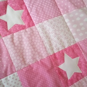 VILÁGÍTÓ csillagos varázstakaró  - baba - mama - baba ágynemű - babatakaró, gyerek pléd - Meska.hu