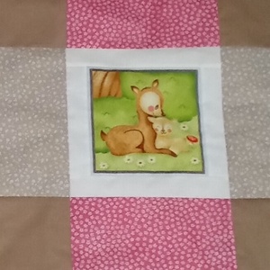 ŐZIKÉS takaró kislányoknak, Baba - mama, Baba ágynemű, Babatakaró, gyerek pléd, Patchwork, foltvarrás, Varrás, MESKA