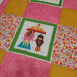 CIRKUSZOS takaró kislányoknak - baba - mama - baba ágynemű - babatakaró, gyerek pléd - Meska.hu