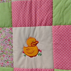 Flamingós Kislány Takaró - baba - mama - baba ágynemű - babatakaró, gyerek pléd - Meska.hu