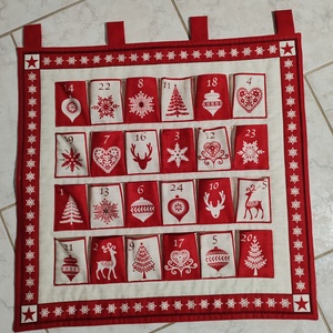 Skandináv típusú adventi naptár - karácsony - adventi díszek - adventi naptár - Meska.hu