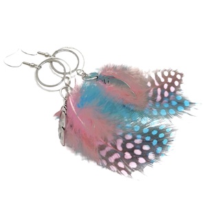 Kolibri - nemesacél, toll, lógós fülbevaló, ékszer - ékszer - fülbevaló - lógó fülbevaló - Meska.hu