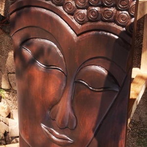 Faragott Buddha arc  -  - Meska.hu