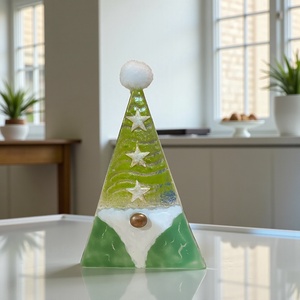 Manó formájú üveg gyertyatartó - otthon & életmód - gyertya, illat, aroma - mécses és mécsestartó - Meska.hu