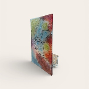 Pillangóvarázs tavaszi üveg mécsestartó - otthon & életmód - gyertya, illat, aroma - mécses és mécsestartó - Meska.hu