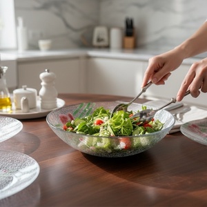 Orchidea rogyasztott üvegtál - otthon & életmód - konyhafelszerelés, tálalás - tálalás - üveg & kancsó - Meska.hu