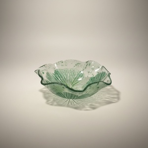 Ginkgo biloba saláta tálka - otthon & életmód - konyhafelszerelés, tálalás - tálalás - üveg & kancsó - Meska.hu