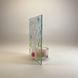 Nyuszis mécsestartó - otthon & életmód - gyertya, illat, aroma - mécses és mécsestartó - Meska.hu