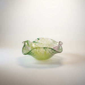 Tavasz mintás rogyasztott tálka, Otthon & Életmód, Konyhafelszerelés, tálalás, Tálalás, Kínálótál, Üvegművészet, MESKA